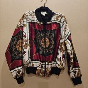 Silkworm Women's Vintage Bomber Jacket Size Large